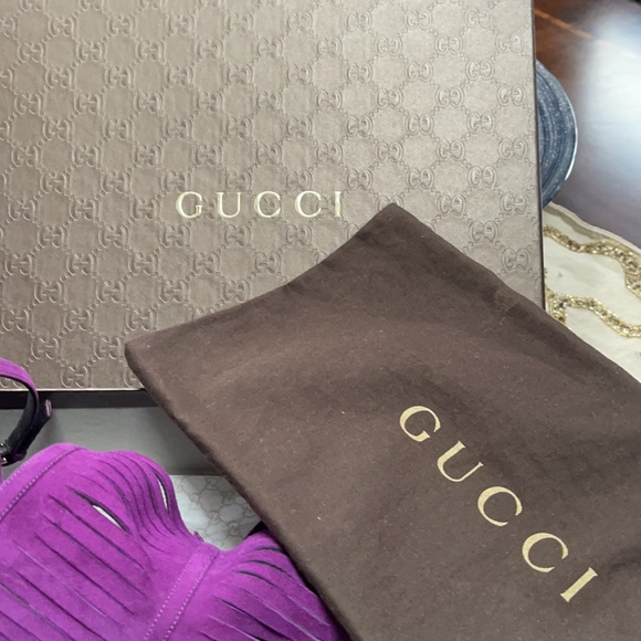 Gucci Purple Suede Heels - Picture 5 of 8